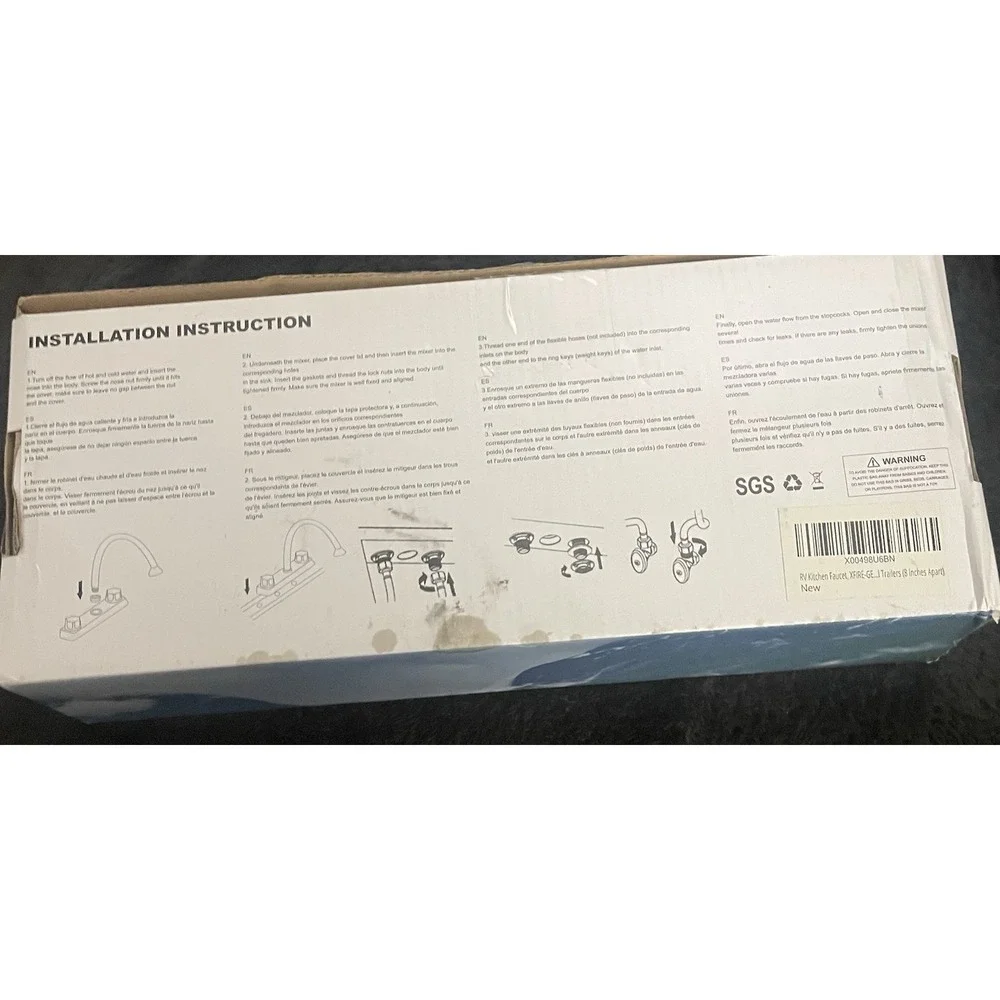 Fire Gear RV Kitchen Faucet Chrome 8